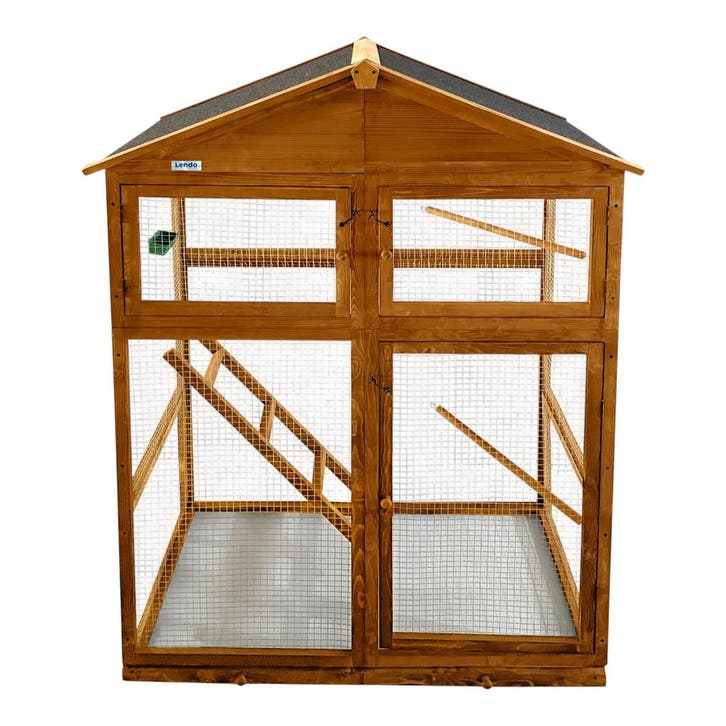 Lendo Online Volière 115x58x164 cm Bruin Vurenhout, Animaux & Accessoires, Oiseaux | Cages & Volières, Envoi