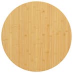 vidaXL Tafelblad Ø 80x2,5 cm bamboe, Verzenden, Nieuw