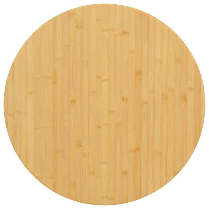 vidaXL Tafelblad Ø 80x2,5 cm bamboe, Huis en Inrichting, Tafelonderdelen, Nieuw, Verzenden