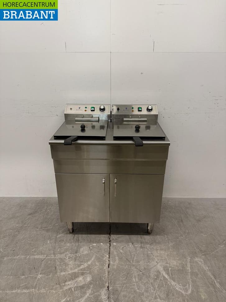 Friteuse double en acier inoxydable Royal Catering, 2 x 16, Articles professionnels, Horeca | Autre, Envoi