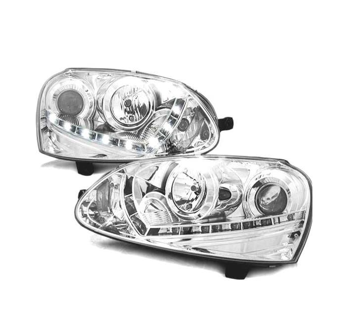 Phares Xénon Pour Volkswagen Vw Golf 5 03-08 Daylight Led Ch, Auto-onderdelen, Verlichting, Verzenden