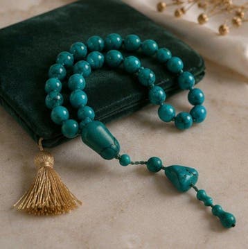 Rozenkrans - Nieuwsgierige Ottomaanse turkooise kraal Tasbih, Verzamelen