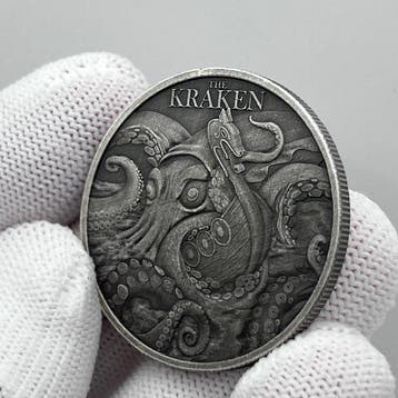 Niue. 2 Dollars 2026 – The Kraken – 1 oz Silver coin – Ag