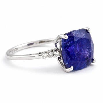 Zonder minimumprijs - Ring - 14 karaat Witgoud - 5.92ct. tw., Nieuw