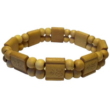 Fako Bijoux - Buddha Armband - Tibet - Lichtbruin, Handtassen en Accessoires, Verzenden, Nieuw