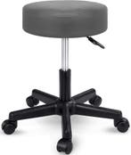 Zadelkruk - Kruk op wielen - Rolkruk - Draaikruk - Grijs - T, Huis en Inrichting, Verzenden, Nieuw