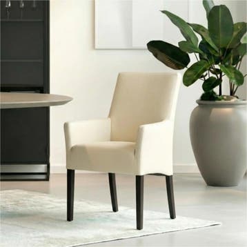 Set van 8 Leren eetkamerstoelen Just met armleuning -, Huis en Inrichting, Stoelen, Ophalen of Verzenden, Nieuw, Leer