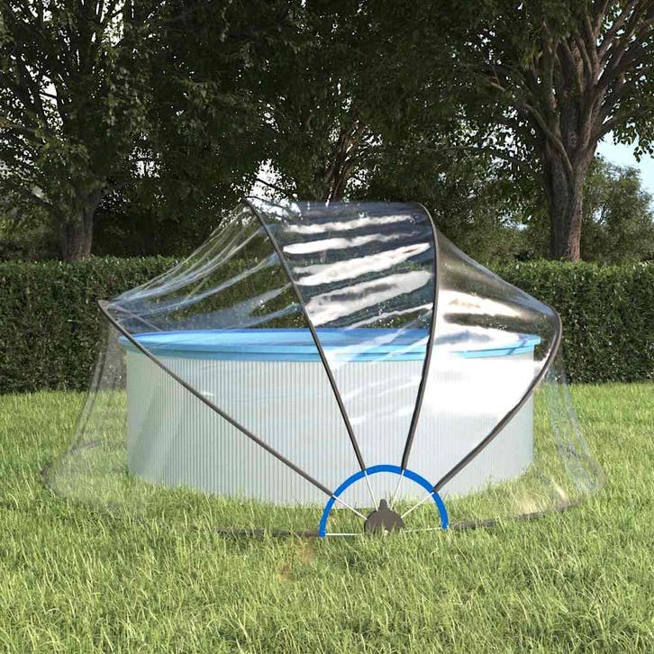 vidaXL Zwembadoverkapping rond 315x158 cm PVC, Jardin & Terrasse, Piscines, Envoi