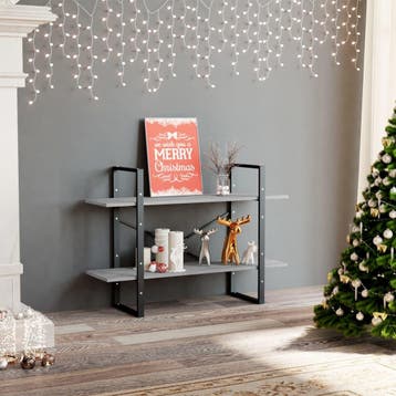 vidaXL Boekenkast met 2 schappen 100x30x70 cm bewerkt hout, Verzenden