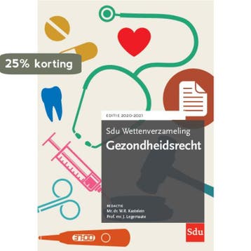 Sdu Wettenverzameling Gezondheidsrecht. Editie 2020-2021 /, Verzenden