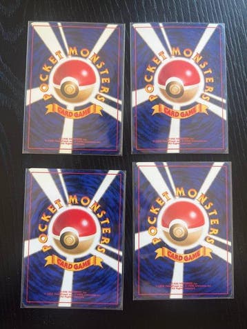 Pokémon - 4 Card - 4x Base set WOTC holo’s Holo - WOTC -