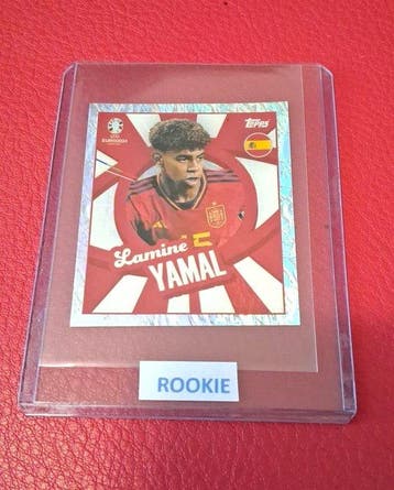 2024 Topps Euro 2024 Lamine Yamal ESP-PTW Carte Rookie, Foil, Nieuw