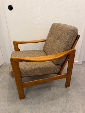 Walter Knoll - Fauteuil - Stella - Wol, Hout - Stella Teak