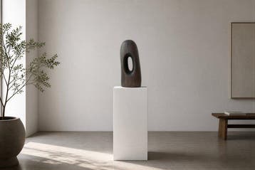 Ros Khavro - sculptuur, Abstract - Unique - Solid wood