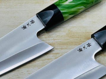 Keukenmes - Handgemaakt Japans Koksmes-Set - Achthoekig