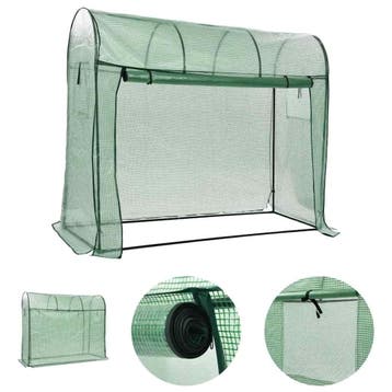 vidaXL Tuinkas met ritsdeur 200x80x170 cm, Verzenden