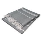 Hammam Badlaken Black 90x165cm 100% Katoen - Treb WS, Verzenden, Handdoek