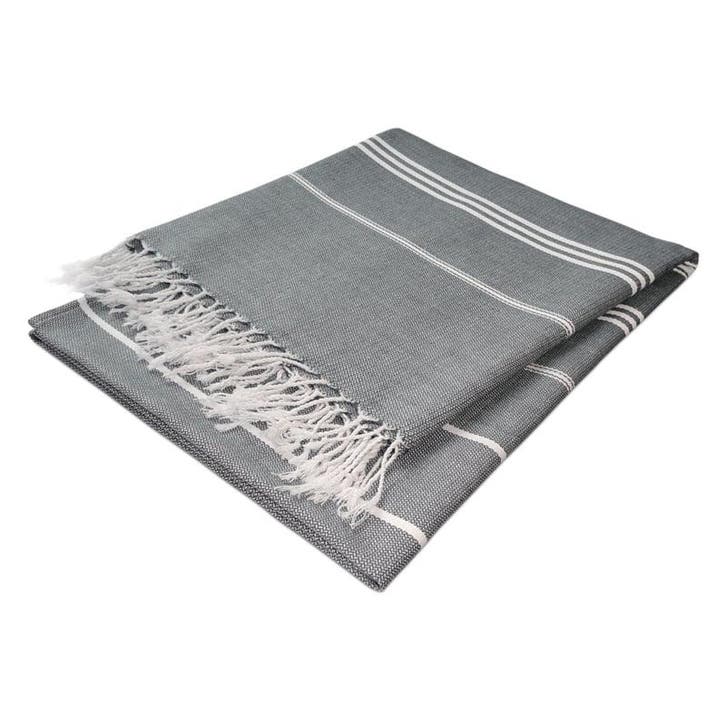 Hammam Badlaken Black 90x165cm 100% Katoen - Treb WS, Huis en Inrichting, Badkamer | Badtextiel en Accessoires, Handdoek, Overige kleuren