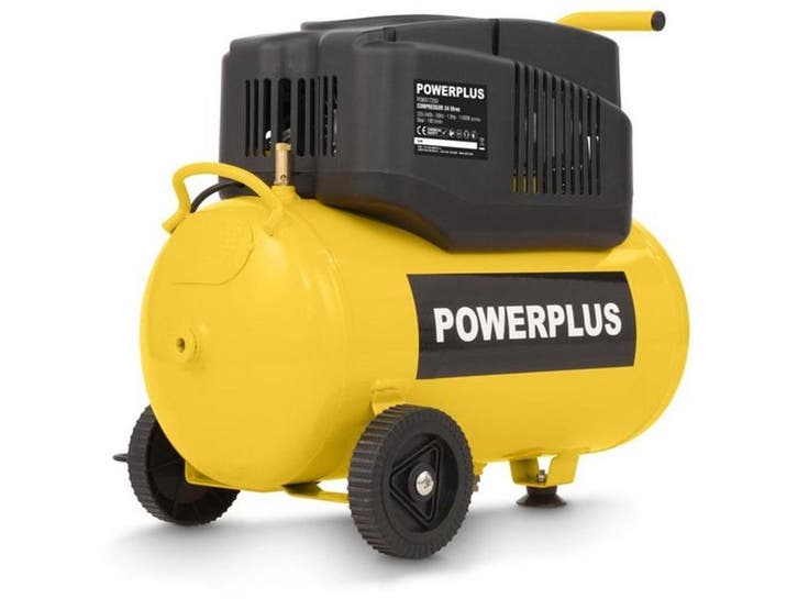 Powerplus POWX17250 - Luchtcompressor 1200W - 8 bar - 24L -, Bricolage & Construction, Outillage | Foreuses, Envoi