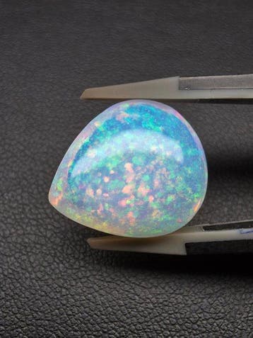13.54cts Natural Opal Pin Fire Pattern | 4K Video Cabochon-