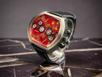 DeLaCour - Geneve - Bichrono Hommage Dual Time Chronograph, Nieuw