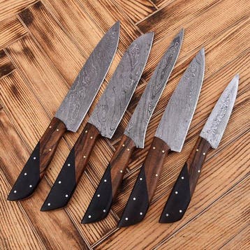 Keukenmes - Chefs knife - Hars en hout - Noord Amerika