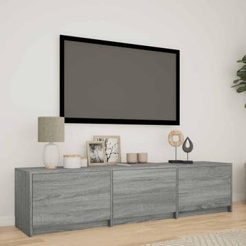 vidaXL TV-kast met LED 165x34x40 cm Grijze Sonoma, Verzenden