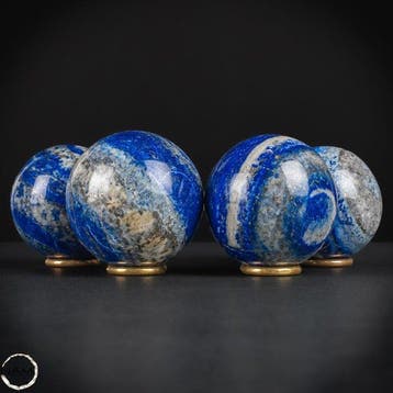 Koninglijk blauw – Natuurlijke lapis lazuli Ballen-set-