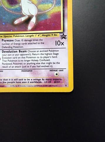 Pokémon - 1 Card - Mew Holo Promo 9 - WOTC, Nieuw
