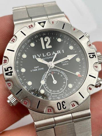Bvlgari - Diagono - SD38SGMT - Unisexe - 2010-2020, Handtassen en Accessoires, Nieuw
