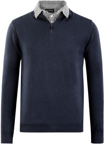 2dekans | Milanoro - Herenpullover met overhemdkraag en, Ophalen of Verzenden
