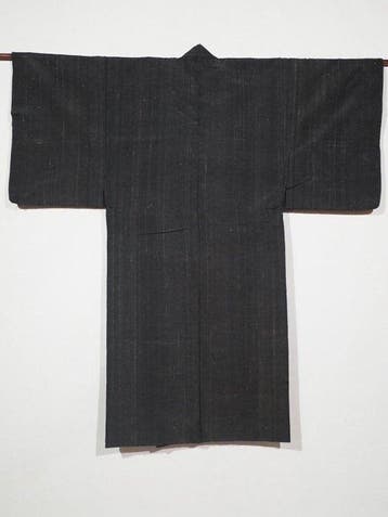 INDIGO STREEP KIMONO Japan Blauw indigo-geverfd  - Katoen,