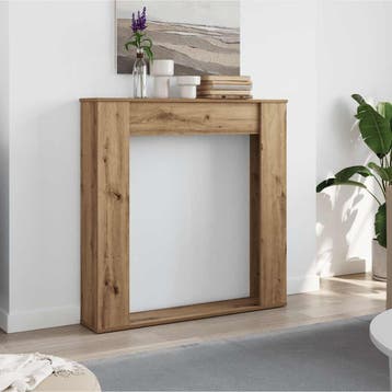 vidaXL Haardombouw 100x20x100 cm bewerkt hout artisanaal, Verzenden