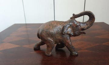 P. Chenet - Statue, Olifanten - 7.5 cm - Bronze, Antiquités & Art