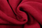 10 meter fleece stof - wijnrood - Anti Pilling Fleece, Verzenden