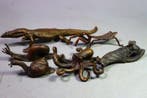 Bronze, Fer (fonte) - Marked  Amemiya - (6) Des