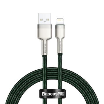 USB Oplaadkabel voor iPhone Lightning - 2 Meter - Gevlochten, Télécoms, Téléphonie mobile | Chargeurs pour téléphone, Verzenden