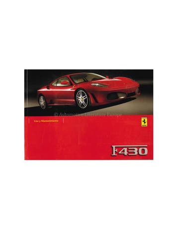 2004 FERRARI F430 INSTRUCTIEBOEKJE SPAANS