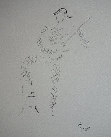 Jean Cocteau (1889-1963) - Arlequin chantant41