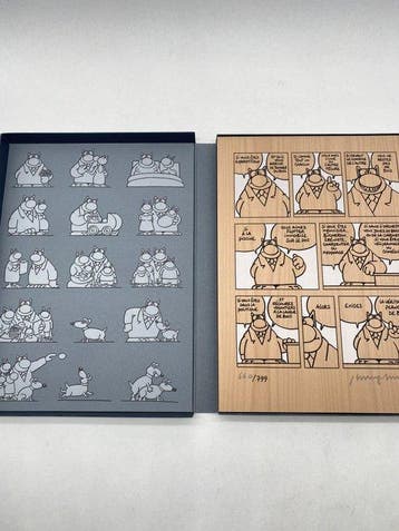 Le Chat - Le Chat fait des petits + planche - 3x C + coffret, Livres, BD
