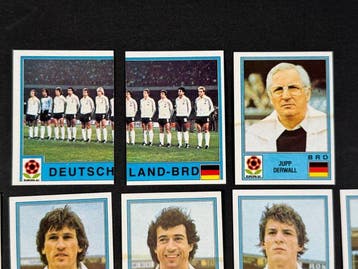 1980 Panini #34/55 Europa 80 - Germany complete team (with, Nieuw
