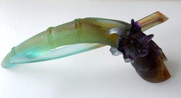 Daum - Vase - Cristal - Daum Soliflore Cattleya