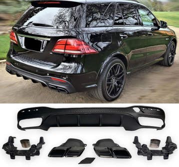 Geschikt voor Mercedes W166 GLE-Klasse diffuser + uitlaatstu, Verzenden