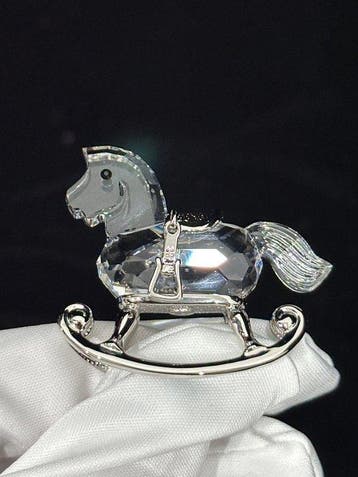 Swarovski - Beeld, Rocking Horse, Silver - 626866 - 37 mm -