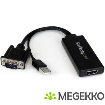 StarTech.com VGA-naar-HDMI-adapter met USB-audio & -voeding, Verzenden