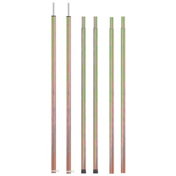 vidaXL Tentstokken 2 st telescopisch 170-255 cm, Caravans en Kamperen, Tentaccessoires, Verzenden, Nieuw
