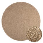 vidaXL Vloerkleed ZIZUR binnen en buiten 160 cm jute look, Verzenden