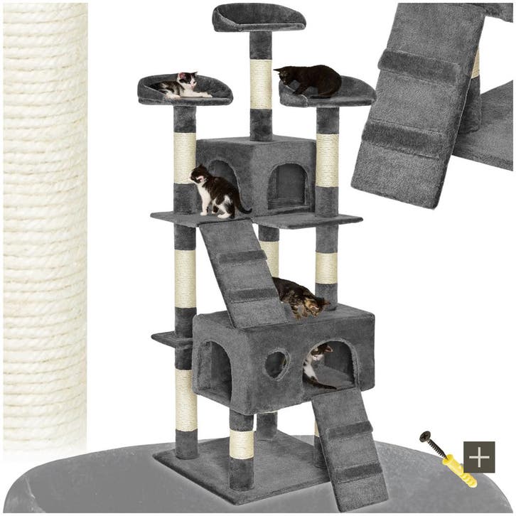 Krabpaal Mogli 170cm - grijs, Dieren en Toebehoren, Katten-accessoires, Verzenden