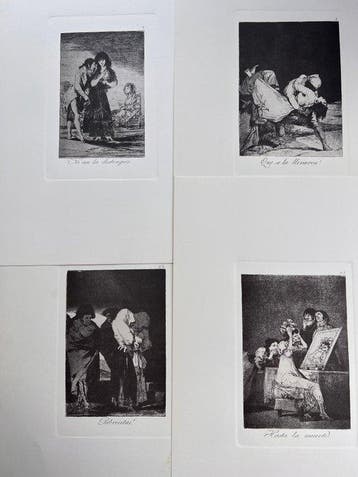Francisco De Goya (1746-1828) - 4 etching from Los Caprichos
