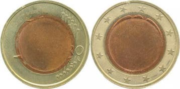 1 Euro 2002 F Eu Pille von 1 Cent! Archiv Franquinet, Verzenden, België